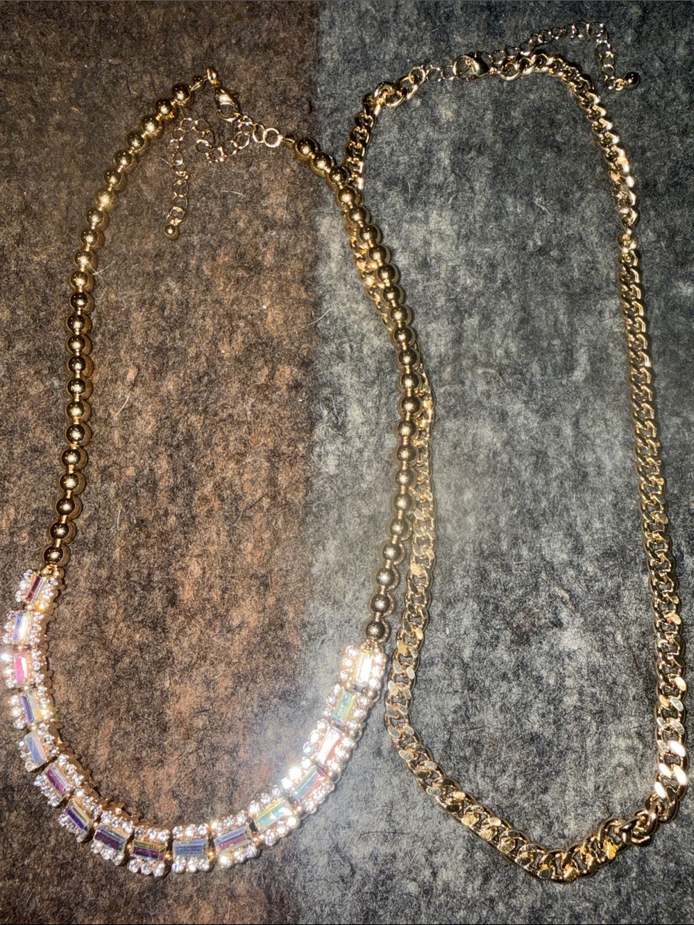 Gold-Tone Crystal Link Necklace - Women Jewelry